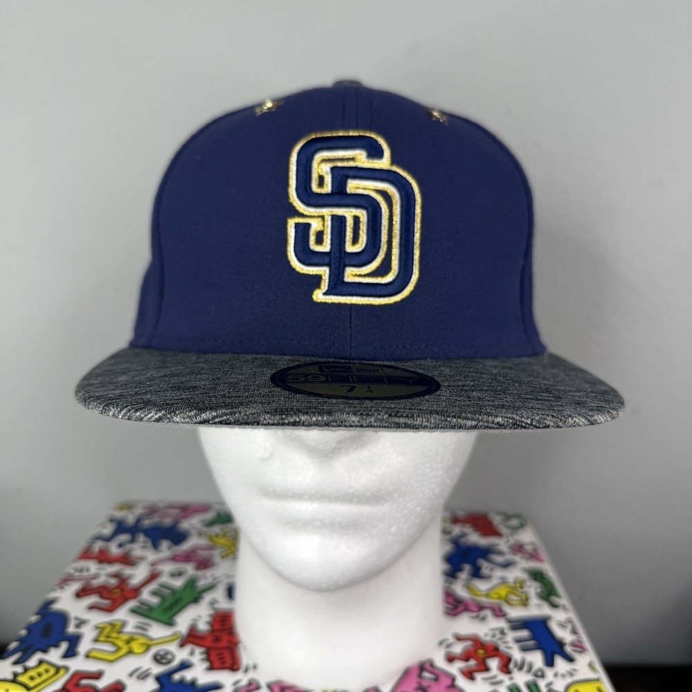 San Diego Padres 2016 All Star Game Hat New Era Navy Gray Star Grommets 7 1/4